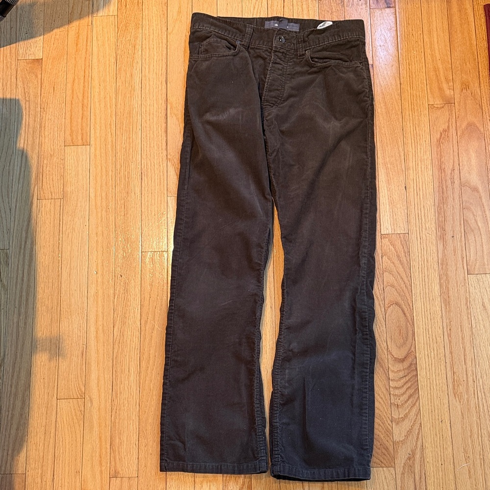 Men's Dark Brown Corduroy Pants